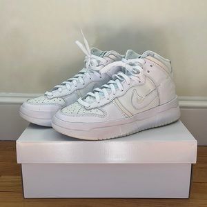 Womens Nike Dunk High Up - worn once - size 8.5